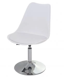 HWC Drehstuhl Malmö T501 - Weiß - Schwarz