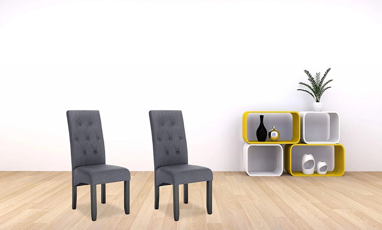 Woltu Esszimmerstuhl Karina - Grau 2 Woltu Esszimmerstuhl Karina - Grau – Bild 2