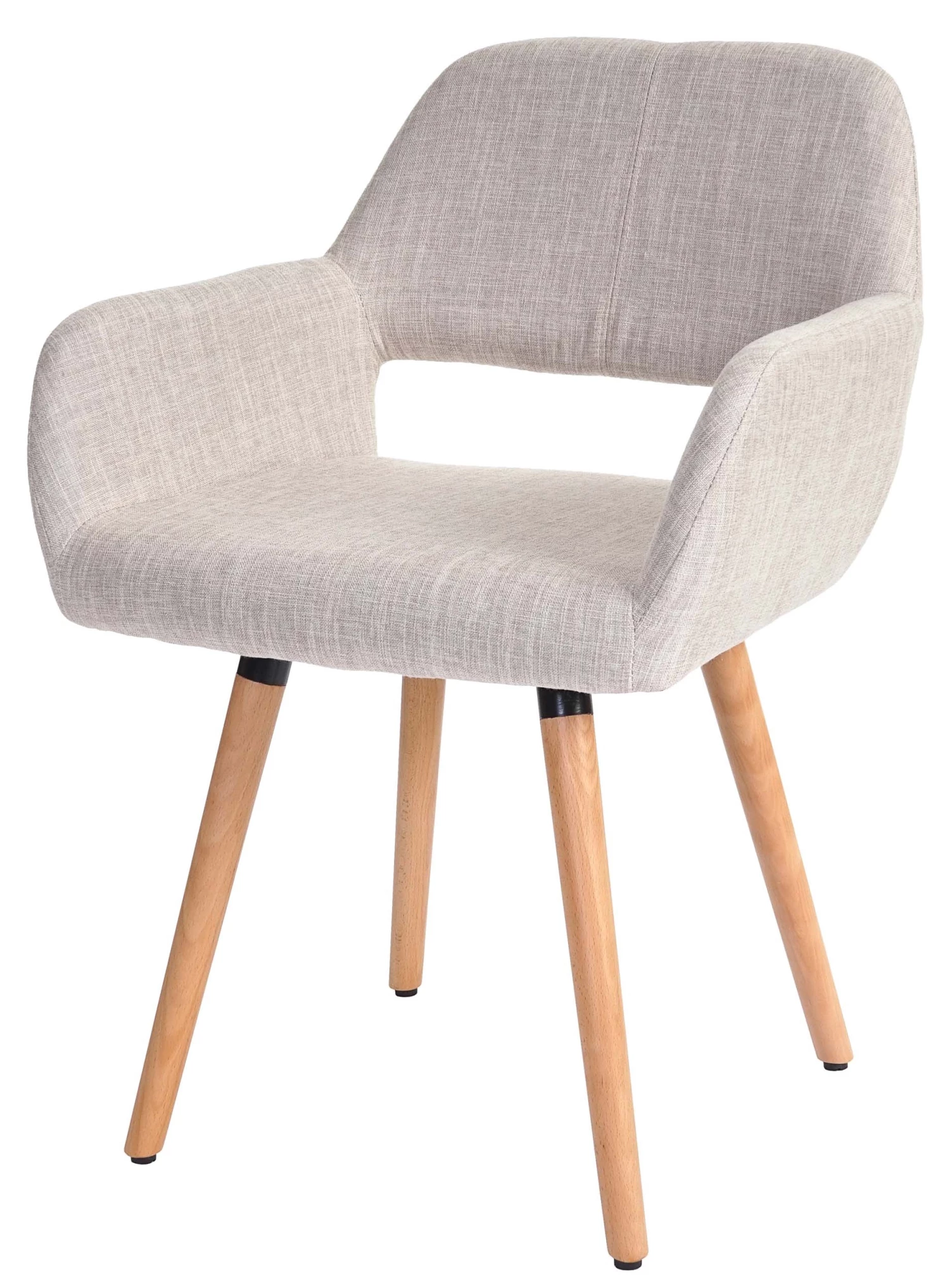 Esszimmerstuhl HWC-A50 II - Beige - Grau - Braun - Holz teilmassiv - Textil 1 Esszimmerstuhl HWC-A50 II - Beige - Grau - Braun - Holz teilmassiv - Textil