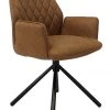 Dimehouse Novan Esszimmerstuhl Industrial Cognac - Braun