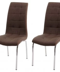 Esszimmerstuhl HWC-F29 (2er Set) - Braun
