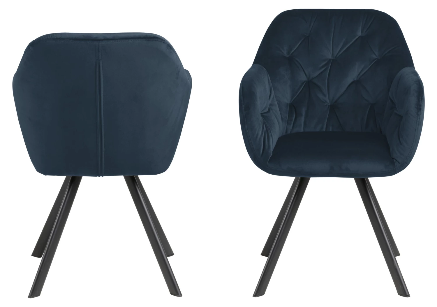 Ebuy24 Lora Esszimmerstuhl - Blau 2 Ebuy24 Lora Esszimmerstuhl - Blau – Bild 2