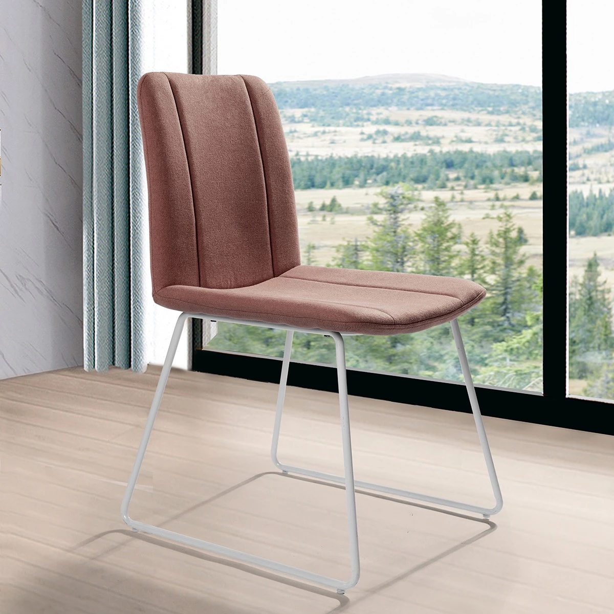 Urban Meuble EsszimmerstühleSUED DARK RED(2er-Set) - Rot - Rotbraun - Strukturstoff - Flachgewebe 3 Urban Meuble EsszimmerstühleSUED DARK RED(2er-Set) - Rot - Rotbraun - Strukturstoff - Flachgewebe – Bild 3