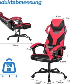 Costway Gaming Stuhl Drehstuhl -Deutschland Stühle Verkaufs-Shop aa50588f1f064609aa3f7bcb474ddb32