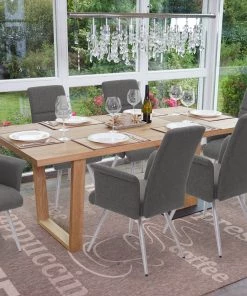 Esszimmerstuhl HWC-G55 (6er Set) - Grau-braun -Deutschland Stühle Verkaufs-Shop ac640caa8cc9460580e633b0897b610c