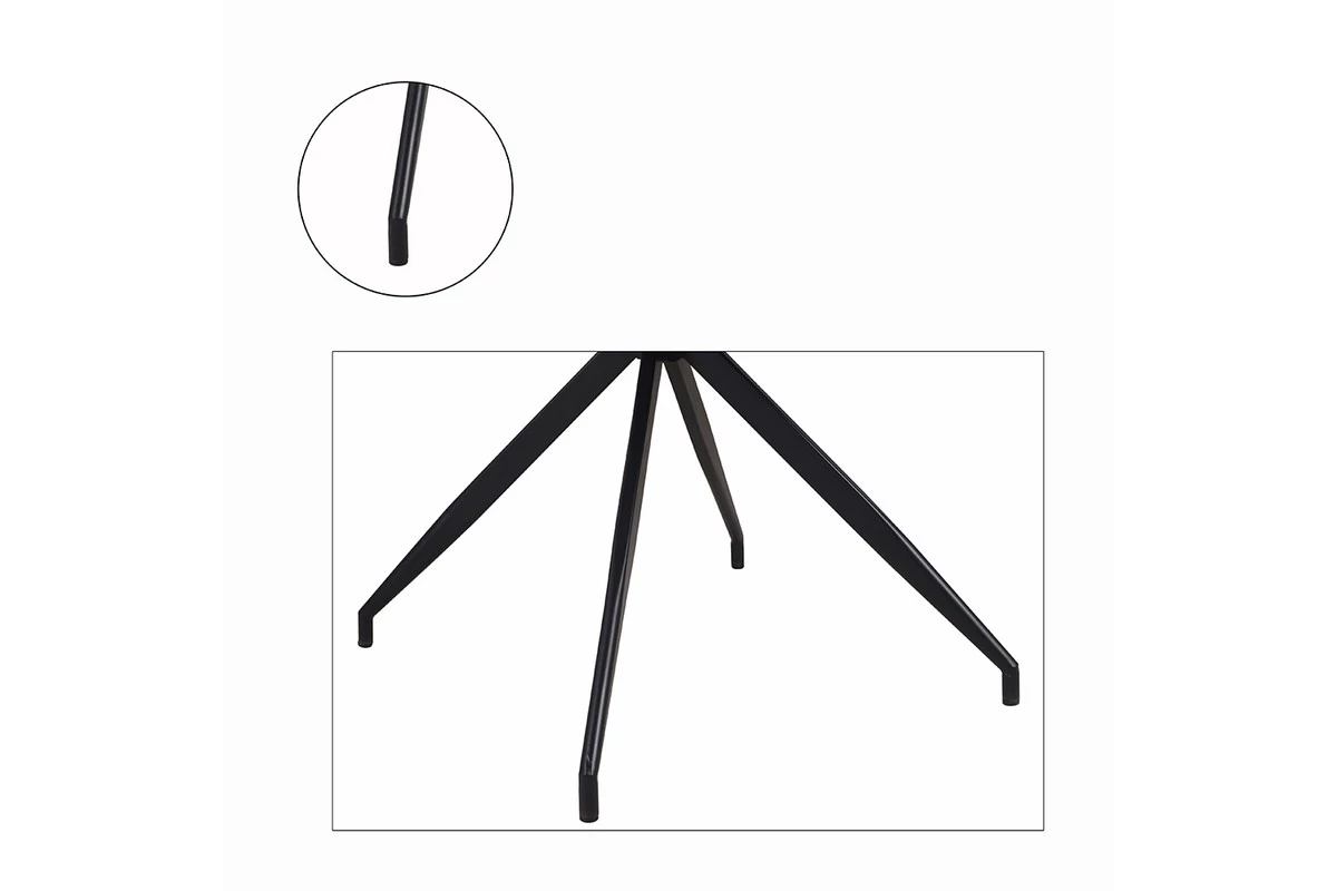 KAWOLA Stuhl ENYA Esszimmerstuhl Velvet - Grau 6 KAWOLA Stuhl ENYA Esszimmerstuhl Velvet - Grau – Bild 6