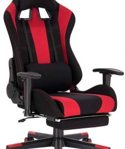 Woltu Gaming Stuhl Allen - Schwarz - Rot
