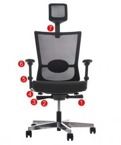 HWC Bürostuhl MERRYFAIR Forte - Höhe: 135 cm -Deutschland Stühle Verkaufs-Shop ad3eec7222e8449fa7d207ce0e822120