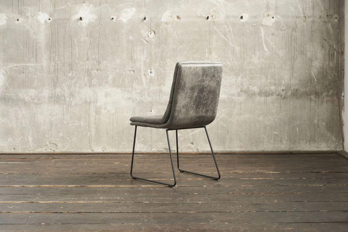 KAWOLA Esszimmerstuhl VINCE Microfaser - Grau 6 KAWOLA Esszimmerstuhl VINCE Microfaser - Grau – Bild 6