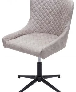 Esszimmerstuhl HWC-H79 drehbar - Grau