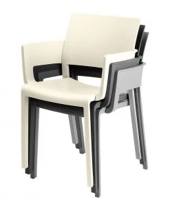 Blanke Design Armlehnenstuhl Fiona (2er-Set) - Kunstoff - Weiß -Deutschland Stühle Verkaufs-Shop armlehnenstuhl fiona 2er set weiss 1349549