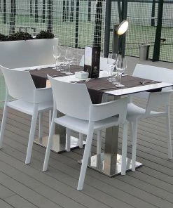 Blanke Design Armlehnenstuhl Fiona (2er-Set) - Kunstoff - Weiß -Deutschland Stühle Verkaufs-Shop armlehnenstuhl fiona 2er set weiss 1410400