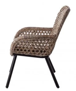 Ars manufacti Armlehnenstuhl Hawea (inkl. Sitzkissen) - Rattan / Metall - Rattan / Schwarz -Deutschland Stühle Verkaufs-Shop armlehnenstuhl hawea rattan akazie massiv 4339452