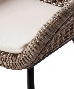 Ars manufacti Armlehnenstuhl Hawea (inkl. Sitzkissen) - Rattan / Metall - Rattan / Schwarz -Deutschland Stühle Verkaufs-Shop armlehnenstuhl hawea rattan akazie massiv 4339460