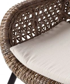 Ars manufacti Armlehnenstuhl Hawea (inkl. Sitzkissen) - Rattan / Metall - Rattan / Schwarz -Deutschland Stühle Verkaufs-Shop armlehnenstuhl hawea rattan akazie massiv 4339468