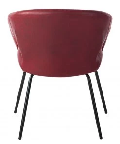 Ars manufacti Armlehnenstuhl Woodlawn II - Bordeaux - Einzelstuhl -Deutschland Stühle Verkaufs-Shop armlehnenstuhl woodlawn ii kunstleder metall rot 4406968