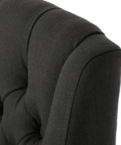 Maison Belfort Armlehnenstuhl Austin - Webstoff Kyra: Dunkelgrau -Deutschland Stühle Verkaufs-Shop armlehnstuhl austin webstoff eiche massiv dunkelgrau 4191744