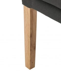 Maison Belfort Armlehnenstuhl Austin - Webstoff Kyra: Dunkelgrau -Deutschland Stühle Verkaufs-Shop armlehnstuhl austin webstoff eiche massiv dunkelgrau 4191760