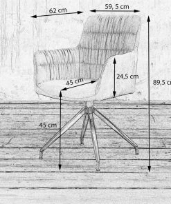 KAWOLA Stuhl NIXIE drehbar Stoff - Grau 15 KAWOLA Stuhl NIXIE drehbar Stoff - Grau -Deutschland Stühle Verkaufs-Shop b25bc2bb4ab64048b22be0fad27ca7ca