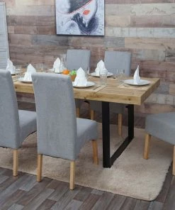 HWC Esszimmerstuhl Latina (6er Set) - Hellgrau - Braun -Deutschland Stühle Verkaufs-Shop b27c424f33ed4baf8373c2cec2b2de76