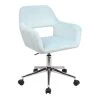 Svita Schreibtischstuhl JILL Samt Hellblau