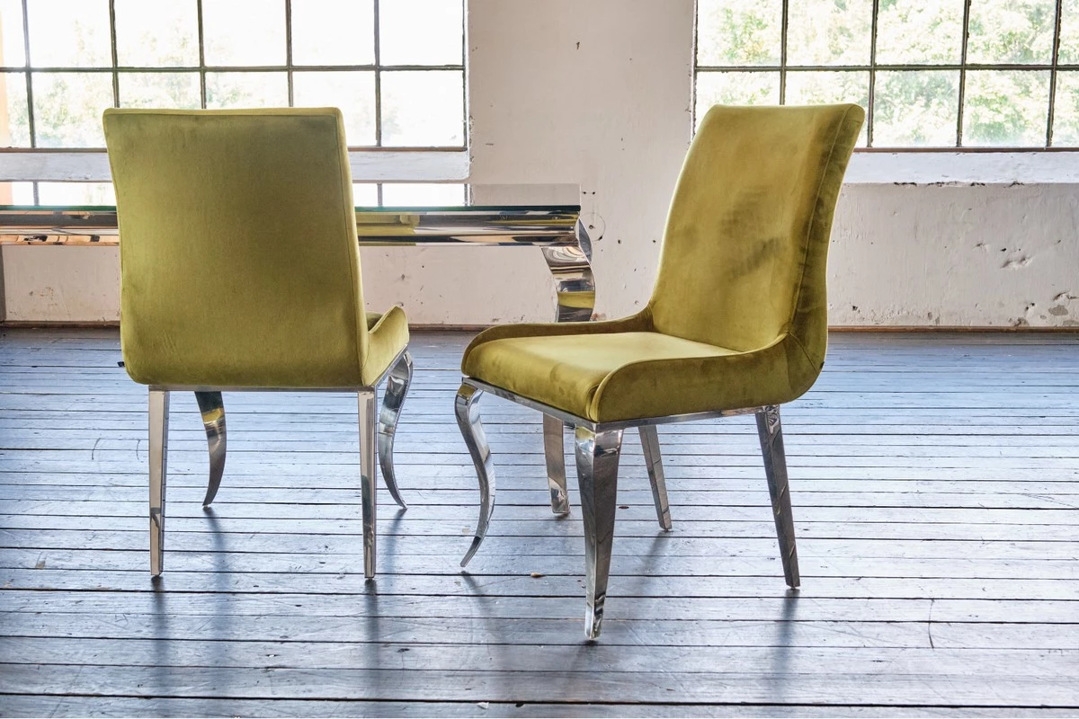 KAWOLA Esszimmerstuhl ALESSIA Velvet - Grün 3 KAWOLA Esszimmerstuhl ALESSIA Velvet - Grün – Bild 3