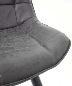 6x Esszimmerstuhl HWC-E57 - Grau - Kunstleder -Deutschland Stühle Verkaufs-Shop b65930b5e6554dd192511978552b4d6e