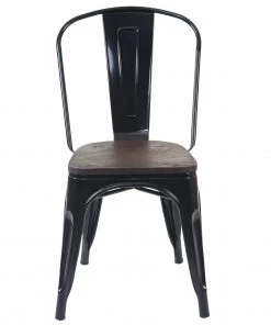 Stuhl HWC-A73 Holz-Sitzfläche (2er Set) - Braun - Schwarz -Deutschland Stühle Verkaufs-Shop b8d97fd2eb0a456a895c686e64427438 2