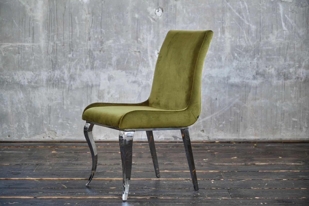 KAWOLA Esszimmerstuhl ALESSIA Velvet - Grün 5 KAWOLA Esszimmerstuhl ALESSIA Velvet - Grün – Bild 5
