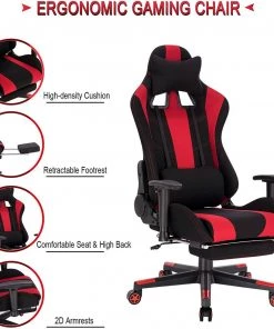 Woltu Gaming Stuhl Allen - Schwarz - Rot -Deutschland Stühle Verkaufs-Shop bb496f6d8e884995a7fe10c7ac3465d8