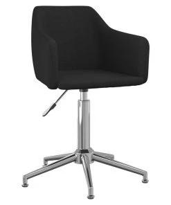 VidaXL Bürostuhl Drehbar Stoff - Schwarz