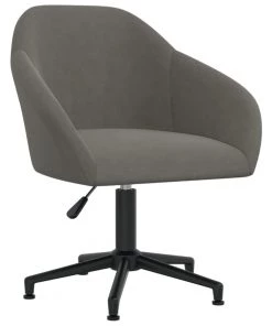 VidaXL Bürostuhl Drehbar Dunkelgrau Samt