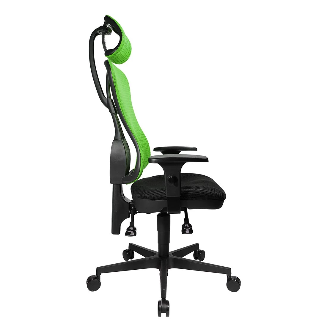 Topstar Bürodrehstuhl Head Point - Grün / Schwarz - Mit Kopfstütze - Höhenverstellbare Armlehnen 7 Topstar Bürodrehstuhl Head Point - Grün / Schwarz - Mit Kopfstütze - Höhenverstellbare Armlehnen – Bild 7