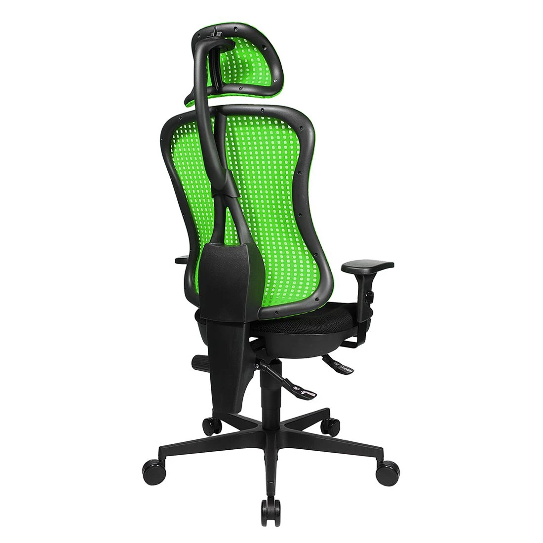 Topstar Bürodrehstuhl Head Point - Grün / Schwarz - Mit Kopfstütze - Höhenverstellbare Armlehnen 6 Topstar Bürodrehstuhl Head Point - Grün / Schwarz - Mit Kopfstütze - Höhenverstellbare Armlehnen – Bild 6