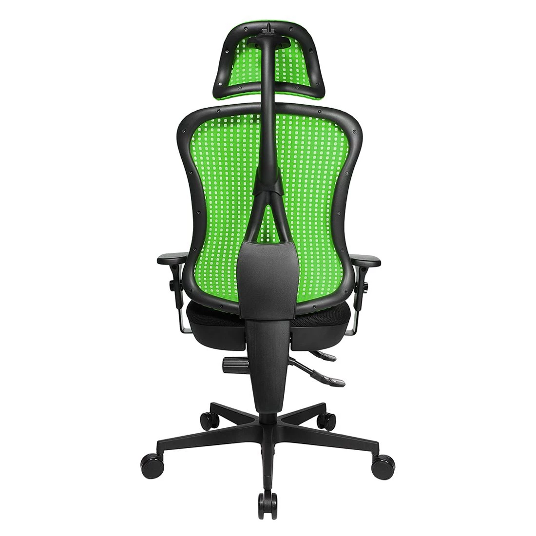 Topstar Bürodrehstuhl Head Point - Grün / Schwarz - Mit Kopfstütze - Höhenverstellbare Armlehnen 5 Topstar Bürodrehstuhl Head Point - Grün / Schwarz - Mit Kopfstütze - Höhenverstellbare Armlehnen – Bild 5