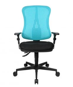 Topstar Bürodrehstuhl Head Point - Hellblau / Schwarz - Ohne Kopfstütze - Höhenverstellbare Armlehnen -Deutschland Stühle Verkaufs-Shop buerodrehstuhl head point hoehenverstellbare armlehnen hellblau schwarz 1140162