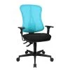 Topstar Bürodrehstuhl Head Point - Hellblau / Schwarz - Ohne Kopfstütze - Höhenverstellbare Armlehnen