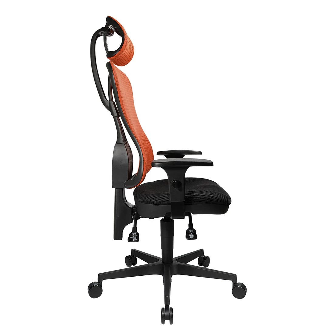Topstar Bürodrehstuhl Head Point - Rot / Schwarz - Mit Kopfstütze - Höhenverstellbare Armlehnen 7 Topstar Bürodrehstuhl Head Point - Rot / Schwarz - Mit Kopfstütze - Höhenverstellbare Armlehnen – Bild 7