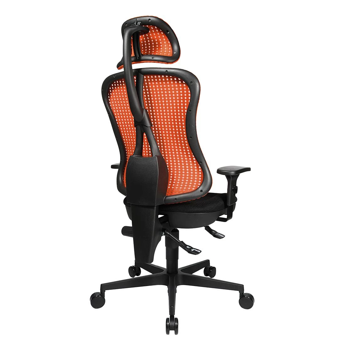 Topstar Bürodrehstuhl Head Point - Rot / Schwarz - Mit Kopfstütze - Höhenverstellbare Armlehnen 6 Topstar Bürodrehstuhl Head Point - Rot / Schwarz - Mit Kopfstütze - Höhenverstellbare Armlehnen – Bild 6