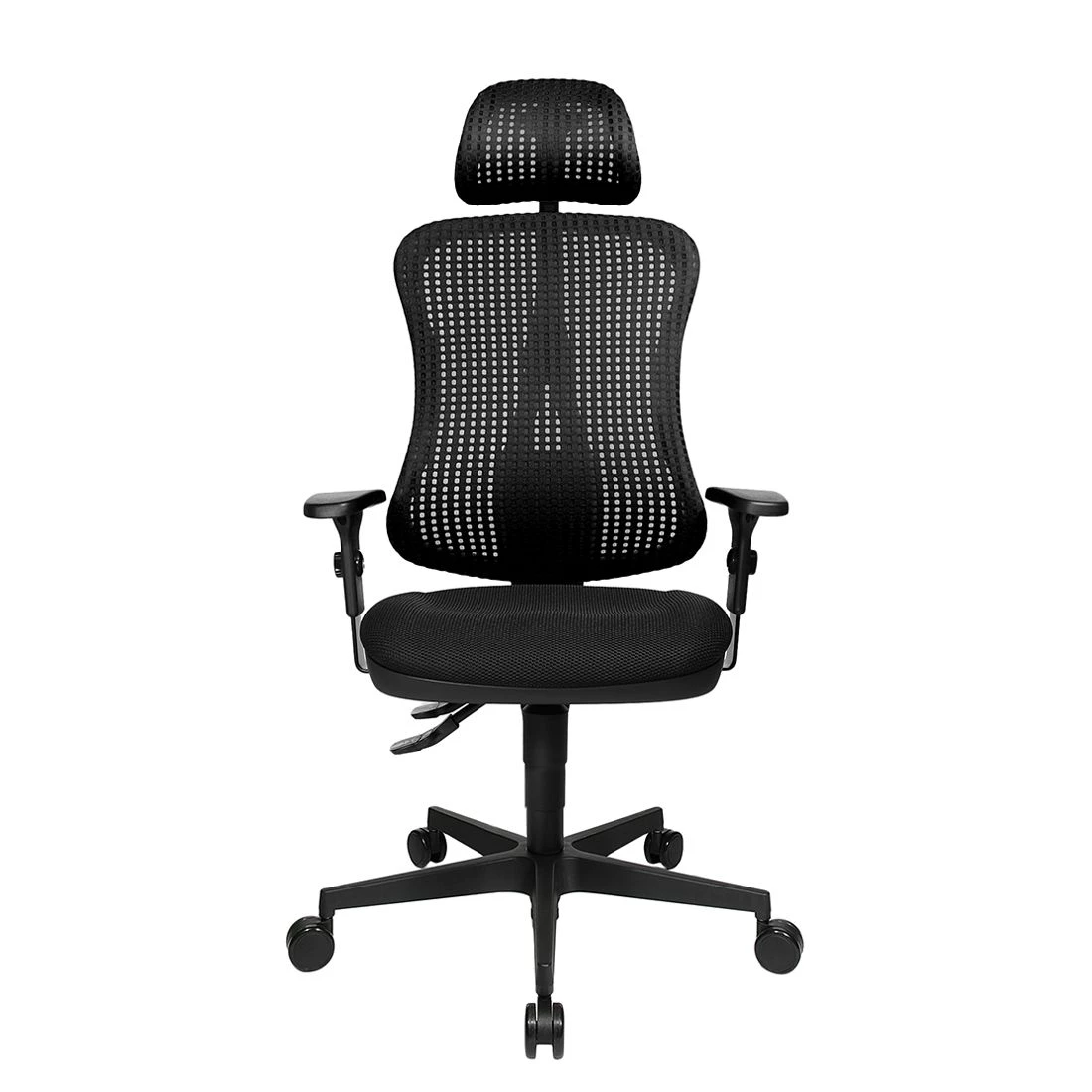 Topstar Bürodrehstuhl Head Point - Schwarz - Mit Kopfstütze - Höhenverstellbare Armlehnen 3 Topstar Bürodrehstuhl Head Point - Schwarz - Mit Kopfstütze - Höhenverstellbare Armlehnen – Bild 3