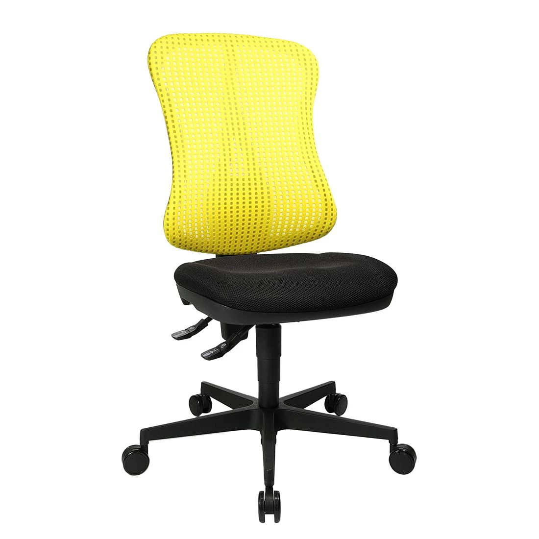 Topstar Bürodrehstuhl Head Point - Gelb / Schwarz - Ohne Kopfstütze - Ohne Armlehnen 1 Topstar Bürodrehstuhl Head Point - Gelb / Schwarz - Ohne Kopfstütze - Ohne Armlehnen