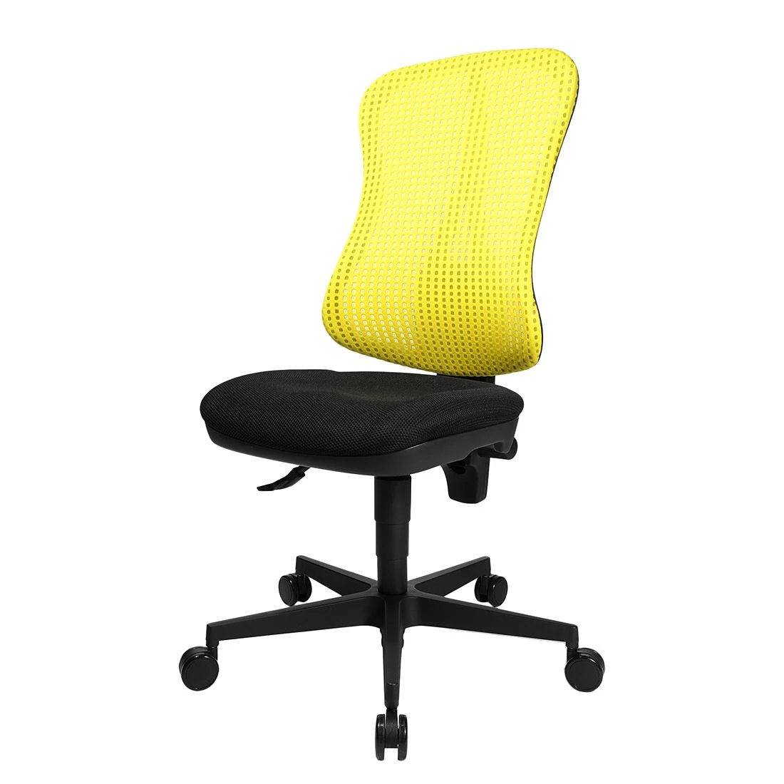 Topstar Bürodrehstuhl Head Point - Gelb / Schwarz - Ohne Kopfstütze - Ohne Armlehnen 4 Topstar Bürodrehstuhl Head Point - Gelb / Schwarz - Ohne Kopfstütze - Ohne Armlehnen – Bild 4
