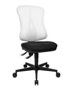 Topstar Bürodrehstuhl Head Point - Weiß / Schwarz - Ohne Kopfstütze - Ohne Armlehnen