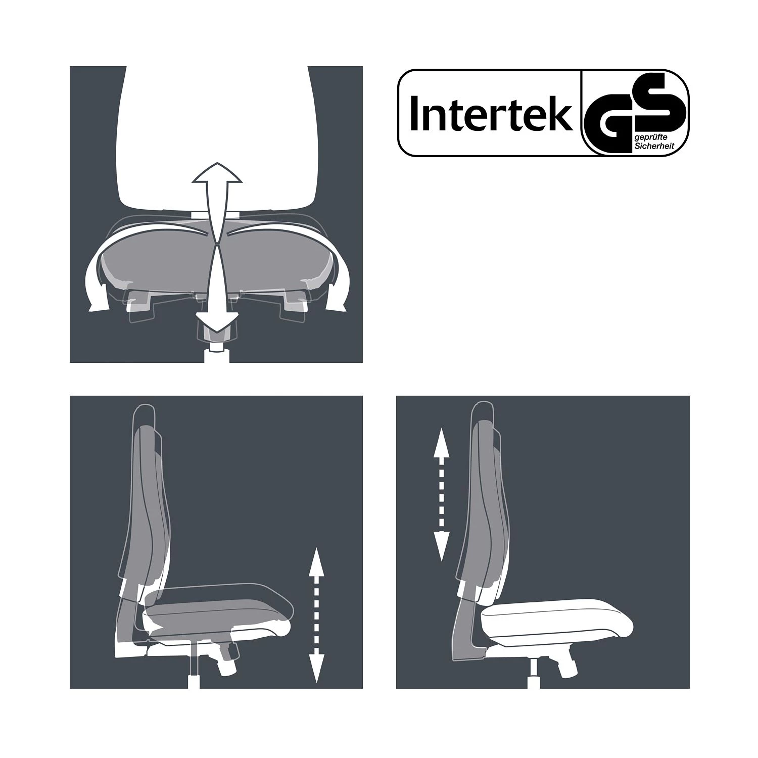 Topstar Bürodrehstuhl Sitness 15 - Blau 8 Topstar Bürodrehstuhl Sitness 15 - Blau – Bild 8