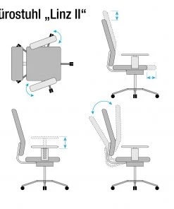 Duo Collection Bürostuhl Linz II - Stoff Schwarz -Deutschland Stühle Verkaufs-Shop buerostuhl linz ii stoff schwarz 317745 scaled