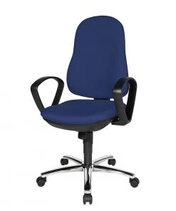 Topstar Bürostuhl Syncro Steel - Blau / Schwarz