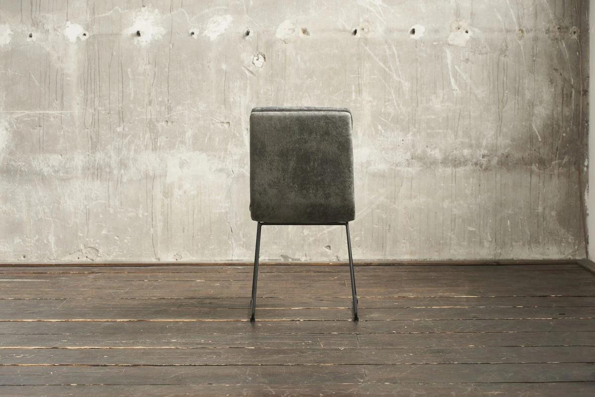 KAWOLA Esszimmerstuhl VINCE Microfaser - Grau 7 KAWOLA Esszimmerstuhl VINCE Microfaser - Grau – Bild 7