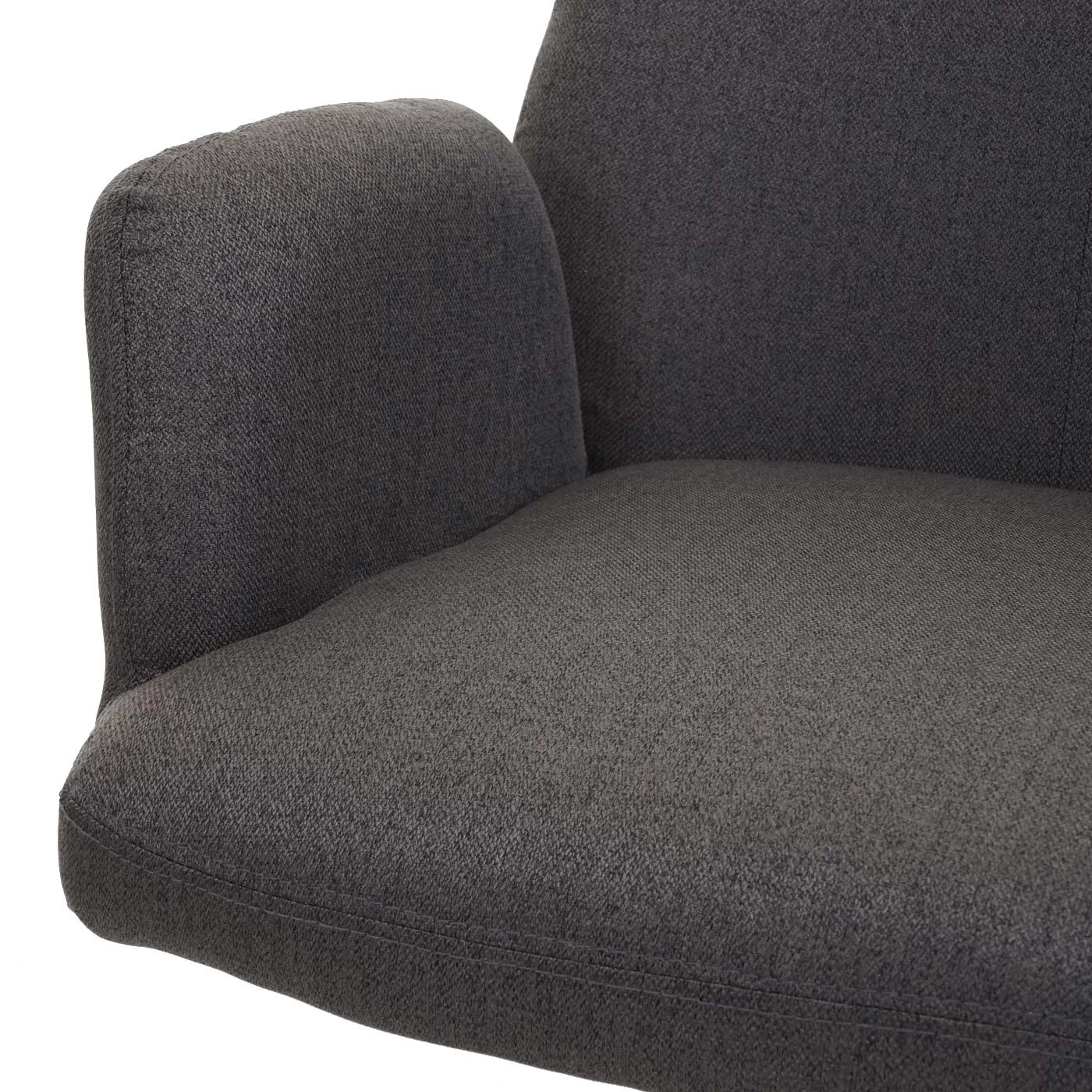 Esszimmerstuhl HWC-H71 (6er Set) drehbar - Grau 6 Esszimmerstuhl HWC-H71 (6er Set) drehbar - Grau – Bild 6