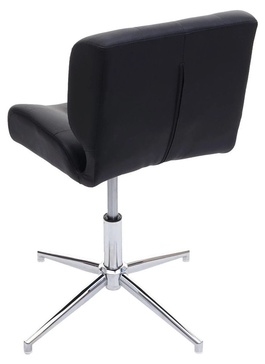 Esszimmerstuhl HWC-H42 (2er Set) - Schwarz - Silber - Kunstleder 3 Esszimmerstuhl HWC-H42 (2er Set) - Schwarz - Silber - Kunstleder – Bild 3