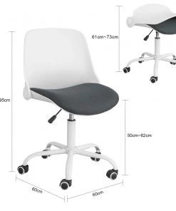 SoBuy FST87-W Schreibtischstuhl -Deutschland Stühle Verkaufs-Shop c42d7094fb694637886624b475580012